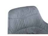 SalesFever® Armlehnstuhl mit Wabensteppung Samt Grau Harvey 399163 Miniaturansicht - 9