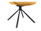 SalesFever® Armlehnstuhl mit Wabensteppung Samt Senfgelb Harvey 399170 Miniaturansicht - 7