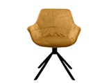 SalesFever® Armlehnstuhl mit Wabensteppung Samt Senfgelb Harvey 399170 Miniaturansicht - 1