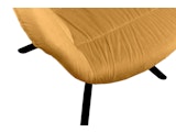 SalesFever® Armlehnstuhl mit Wabensteppung Samt Senfgelb Harvey 399170 Miniaturansicht - 10