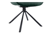SalesFever® Armlehnstuhl 360° Drehfunktion mit Wabensteppung Samt Tannengrün Harvey 399187 Miniaturansicht - 6
