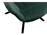 SalesFever® Armlehnstuhl 360° Drehfunktion mit Wabensteppung Samt Tannengrün Harvey 399187 Miniaturansicht - 7