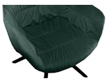 SalesFever® Armlehnstuhl 360° Drehfunktion mit Wabensteppung Samt Tannengrün Harvey 399187 Miniaturansicht - 8
