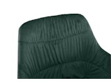 SalesFever® Armlehnstuhl 360° Drehfunktion mit Wabensteppung Samt Tannengrün Harvey 399187 Miniaturansicht - 9