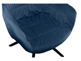 SalesFever® Armlehnstuhl mit Wabensteppung Samt Blau Harvey 399217 Miniaturansicht - 9
