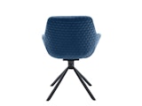SalesFever® Armlehnstuhl 360° Drehfunktion mit Wabensteppung Samt Blau Harvey 399217 Miniaturansicht - 7