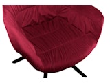 SalesFever® Armlehnstuhl mit Wabensteppung Samt Rot Harvey 399231 Miniaturansicht - 9