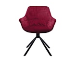 SalesFever® Armlehnstuhl mit Wabensteppung Samt Rot Harvey 399231 Miniaturansicht - 1