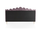 SalesFever® Muschelbett aus Samt Rose 140x200 cm Beine Chrom goldfarben ARIELLE 398722 Miniaturansicht - 4