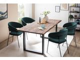 SalesFever® Esstisch 140x80 cm Akazie Tischgestell in U-Form schwarz WILSON 399019 Miniaturansicht - 7