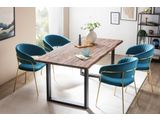 SalesFever® Esstisch 140x80 cm Akazie Tischgestell in U-Form schwarz WILSON 399019 Miniaturansicht - 10
