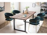 SalesFever® Esstisch 140x80 cm Akazie Tischgestell in U-Form schwarz WILSON 399019 Miniaturansicht - 13