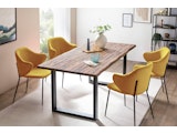 SalesFever® Esstisch 140x80 cm Akazie Tischgestell in U-Form schwarz WILSON 399019 Miniaturansicht - 16