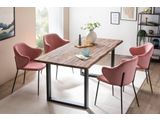 SalesFever® Esstisch 140x80 cm Akazie Tischgestell in U-Form schwarz WILSON 399019 Miniaturansicht - 17