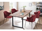 SalesFever® Esstisch 140x80 cm Akazie Tischgestell in U-Form schwarz WILSON 399019 Miniaturansicht - 18