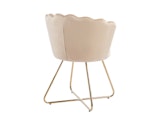 SalesFever® Muschelstuhl 2er Set aus Samt Beige Arielle 369227 Miniaturansicht - 5