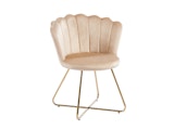 SalesFever® Muschelstuhl 2er Set aus Samt Beige Arielle 369227 Miniaturansicht - 3