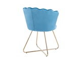 SalesFever® Muschelstuhl 2er Set aus Samt Blau Arielle 369265 Miniaturansicht - 5