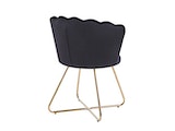 SalesFever® Muschelstuhl 2er Set aus Samt Schwarz Arielle 369289 Miniaturansicht - 5