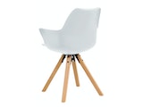SalesFever® Armlehnstuhl mit Kunststoffschale 2er Set Weiß Paris 368978 Miniaturansicht - 4