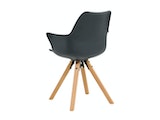 SalesFever® Armlehnstuhl mit Kunststoffschale 2er Set Dunkelgrau Paris 368985 Miniaturansicht - 4