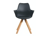 SalesFever® Armlehnstuhl mit Kunststoffschale 2er Set Dunkelgrau Paris 368985 Miniaturansicht - 2