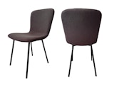 SalesFever® Stuhl 4er Set in Bouclé Optik Dunkelgrau Tom 368916 Miniaturansicht - 6