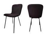 SalesFever®  Stuhl 4er Set in Bouclé Optik Schwarz Tom 368923 Miniaturansicht - 7