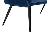 SalesFever® Sitzbank 160 cm Samt Blau Finja 368695 Miniaturansicht - 7