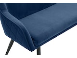 SalesFever® Sitzbank 160 cm Samt Blau Finja 368695 Miniaturansicht - 8