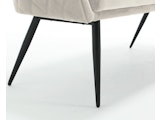 SalesFever® Sitzbank 160 cm Samt mit Armlehnen und Rückensteppung Creme Finja 368688 Miniaturansicht - 7