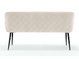 SalesFever® Sitzbank 160 cm Samt mit Armlehnen und Rückensteppung Creme Finja 368688 Miniaturansicht - 6