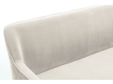 SalesFever® Sitzbank 160 cm Samt mit Armlehnen und Rückensteppung Creme Finja 368688 Miniaturansicht - 9