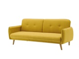 SalesFever® 3-Sitzer Sofa Strukturstoff fein Gelb Clik Clak 368640 Miniaturansicht - 2