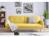 SalesFever® 3-Sitzer Sofa Strukturstoff fein Gelb Clik Clak 368640 Miniaturansicht - 1