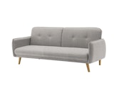 SalesFever® 3-Sitzer Sofa Strukturstoff fein Hellgrau Clik Clak 368633 Miniaturansicht - 2