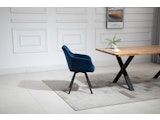 SalesFever® Essgruppe 5-tlg. 160x90 cm Nussbaum Blau Layne- Fiona 371282 Miniaturansicht - 16