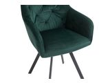 SalesFever® Essgruppe 5-tlg. 160x90 cm Nussbaum Tannengrün Layne- Fiona 371251 Miniaturansicht - 7
