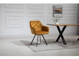 SalesFever® Essgruppe 5-tlg. 160x90 cm Nussbaum Senfgelb Layne- Fiona 371244 Miniaturansicht - 18