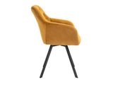 SalesFever® Essgruppe 5-tlg. 160x90 cm Nussbaum Senfgelb Layne- Fiona 371244 Miniaturansicht - 4