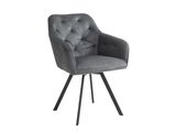 SalesFever® Essgruppe 5-tlg. 160x90 cm Nussbaum Grau Layne- Fiona 371237 Miniaturansicht - 3