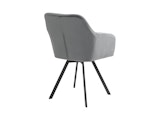 SalesFever® Essgruppe 5-tlg. 180x90 cm Tisch Cognac Stuhlbezug Grau LANDO-FIONA 371176 Miniaturansicht - 3