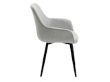 SalesFever® Essgruppe 5-tlg. 160x90 cm Tisch Akazie Stuhl Strukturstoff Hellgrau LAYNE-LEO 370797 Miniaturansicht - 9