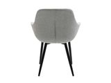 SalesFever® Essgruppe 5-tlg. 160x90 cm Tisch Akazie Stuhl Strukturstoff Hellgrau LAYNE-LEO 370797 Miniaturansicht - 12