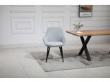 SalesFever® Essgruppe 5-tlg. 160x90 cm Tisch Akazie Stuhl Strukturstoff Hellgrau LAYNE-LEO 370797 Miniaturansicht - 18