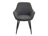 SalesFever® Essgruppe 5-tlg. 160x90 cm Tisch Akazie Stuhl Strukturstoff Anthrazit LAYNE-LEO 370803 Miniaturansicht - 10