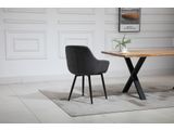 SalesFever® Essgruppe 5-tlg. 160x90 cm Tisch Akazie Stuhl Strukturstoff Anthrazit LAYNE-LEO 370803 Miniaturansicht - 15