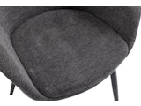 SalesFever® Essgruppe 5-tlg. 160x90 cm Tisch Akazie Stuhl Strukturstoff Anthrazit LAYNE-LEO 370803 Miniaturansicht - 14