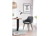 SalesFever® Essgruppe 5-tlg. 160x90 cm Tisch Akazie Stuhl Strukturstoff Anthrazit LAYNE-LEO 370803 Miniaturansicht - 6