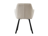 SalesFever® Essgruppe 5-tlg. 180x90 cm Tisch Natur/Schwarz+ 4x Stuhl Beige Wilson-Cristobal 369760 Miniaturansicht - 6